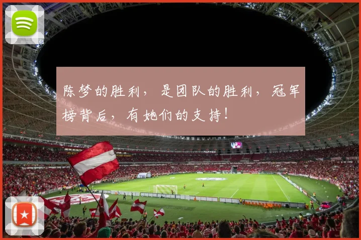 陈梦的胜利,是团队的胜利,冠军榜背后,有她们的支持!